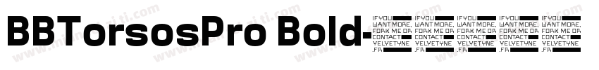 BBTorsosPro Bold字体转换